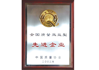 全國質量效益型先進企業